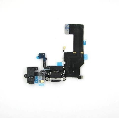 Шлейф iPhone 5C заряд.+ наушн.+ микроф. black original