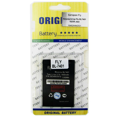 Аккумулятор Fly BL7401 iQ238