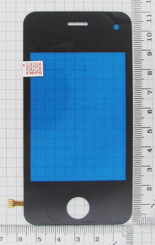 Тачскрин China 76-53 + наклад. 110-57 айфон №49