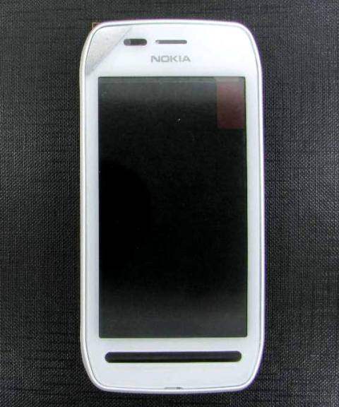 Тачскрин Nokia 603 white в рамке