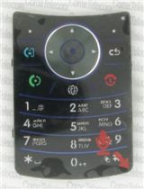 Клавиатура Клавиатура Motorola V9 black-blue + русс.