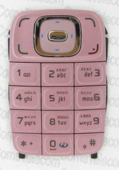 Клавиатура Nokia 6131 pink + русс.