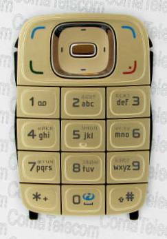 Клавиатура Nokia 6131 gold + русс.