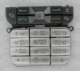 Клавиатура Nokia 3230 silver + русс.