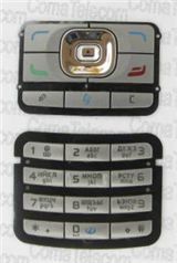 Клавиатура Клавиатура Nokia N71 silver + русс.