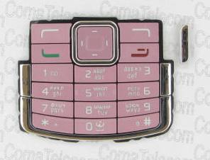 Клавиатура Nokia N72 pink + русс.