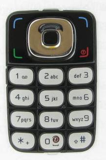 Клавиатура Nokia 6125 black-silver