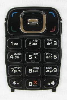 Клавиатура Nokia 6131 black + русс.