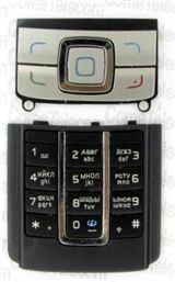 Клавиатура Клавиатура Nokia 6280 black-silver + русс.