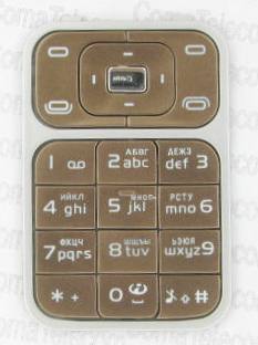 Клавиатура Nokia 7390 bronze + русс.