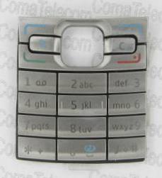 Клавиатура Nokia E50 silver + русс.