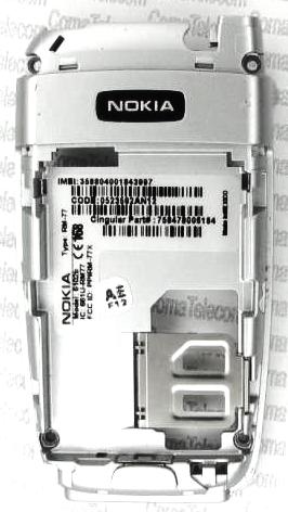 Средняя часть Nokia 6101 silver