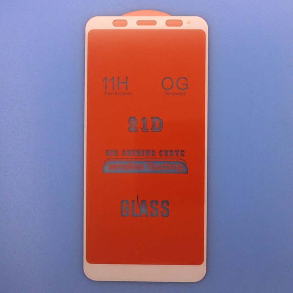 Защитное стекло Xiaomi Redmi Note 5 / 5 Pro Full Glue white