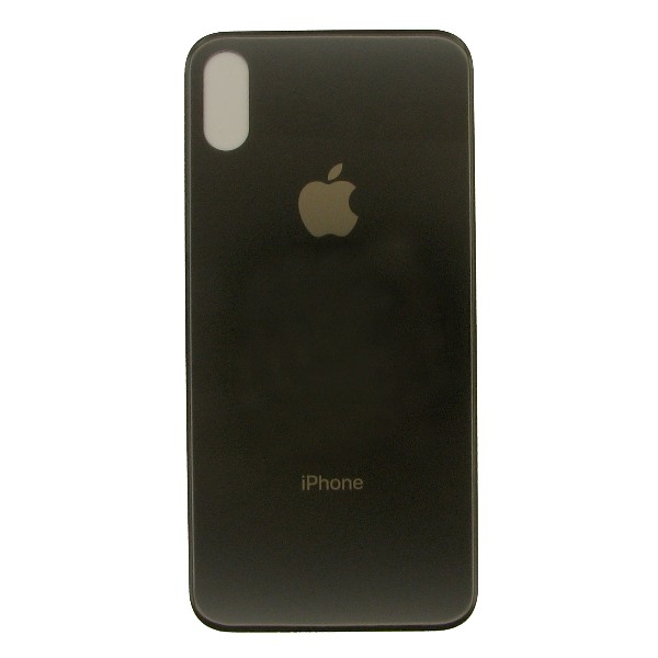 Задняя крышка iPhone X black стекло