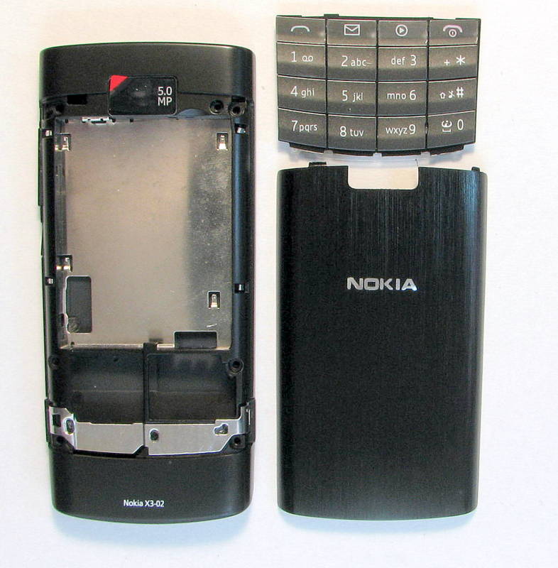 Корпус Nokia X3-02 black original