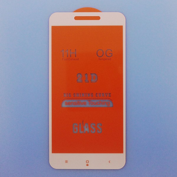 Защитное стекло Xiaomi Redmi 4X / 5A / GO Full Glue white