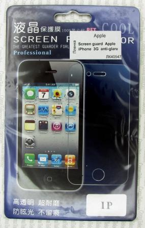 Пленка защитная iPhone 3G anti-glare