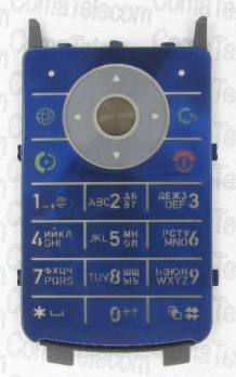 Клавиатура Motorola K1 blue + русс.