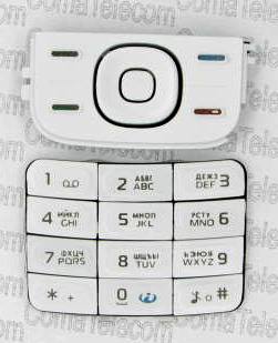 Клавиатура Nokia 5200 white + русс.