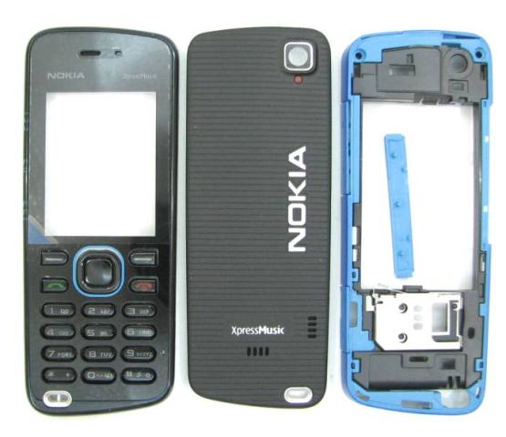 Корпус Nokia 5220 black-blue original