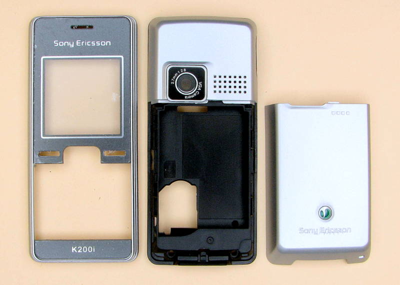 Корпус Sony Ericsson K200i silver original