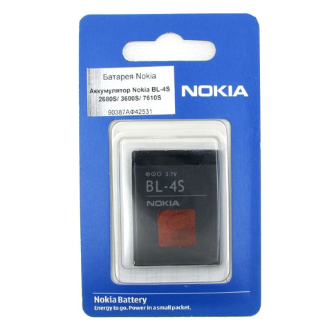 Аккумулятор Nokia BL-4S 2680S / 3600S / 7610S