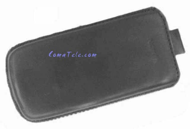 Чехол карман для Nokia 2630 black кожа натур. с тесьмой