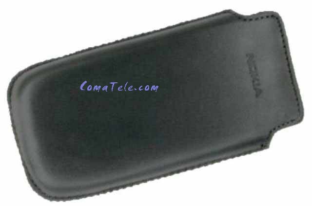 Чехол карман для Nokia 6120 black кожа натур.