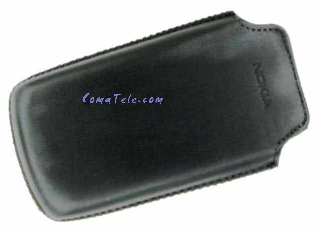 Чехол карман для Nokia 6500C black кожа натур.