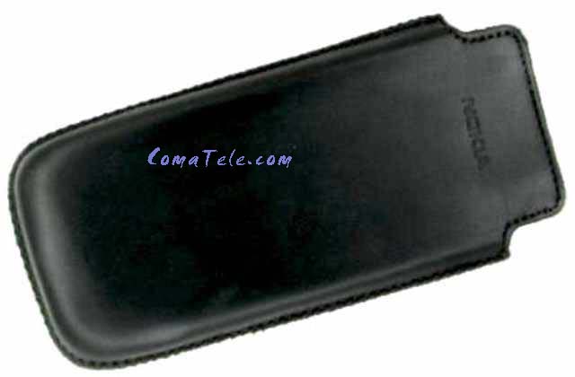 Чехол карман для Nokia E51 black кожа натур.