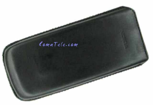 Чехол карман для Nokia E51 black кожа натур. с тесьмой